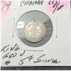 Image 1 : 18)  CANADIAN 1913 KING GEORGE V NICKLE, 92.5% SIL