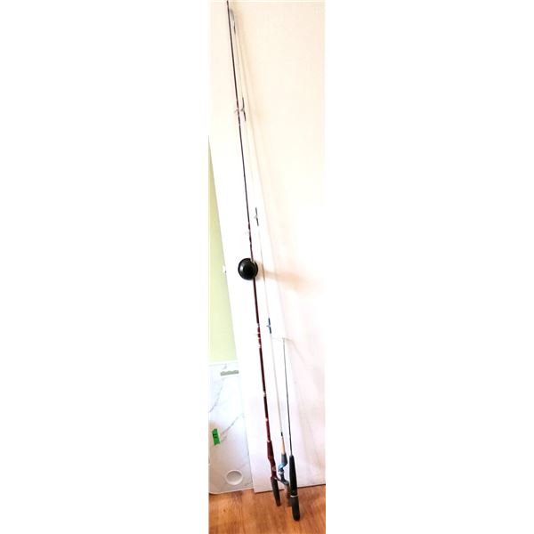 5)  LOT OF 3 FISHING RODS INCLUDING "OMNI DART"