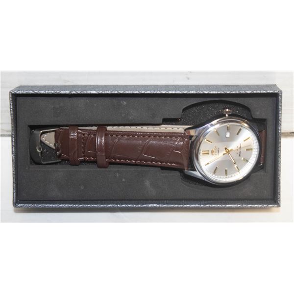 NEW ORIENT LUXURY 40 MM MENS QUARTZ WATCH