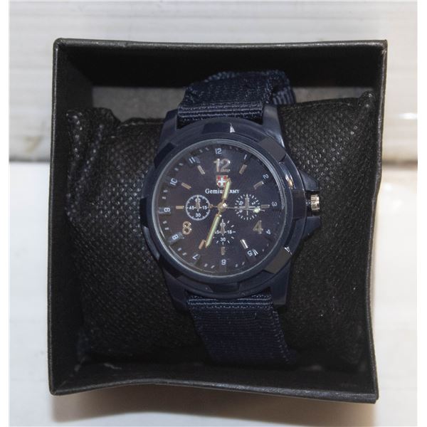 NEW GENIUS ARMY WATCH BLACK ON BLACK
