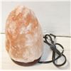 Image 1 : SALT ROCK LAMP ON WOOD BASE,9 IN TALL,