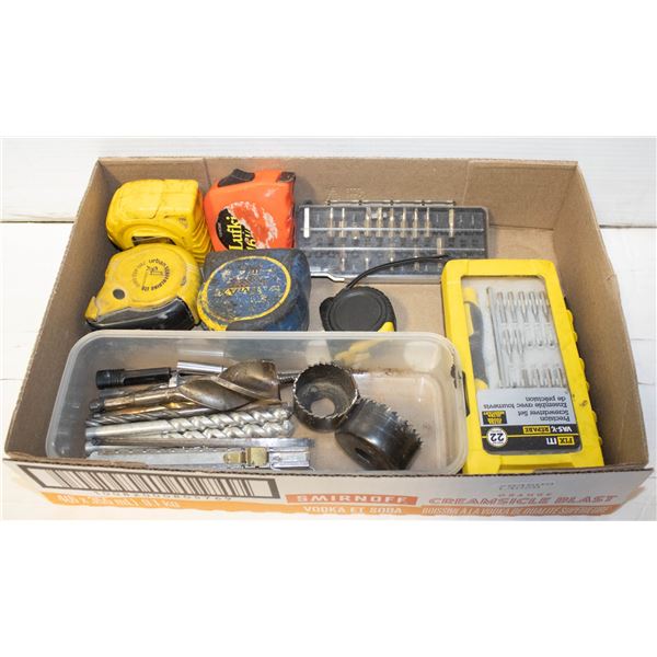 PRECICION SCREWDRIVER SET, BITS, TAPE MEASURES
