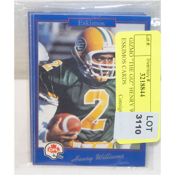 GIZMO "THE GIZ" HENRY WILLIAMS ESKIMOS CARDS