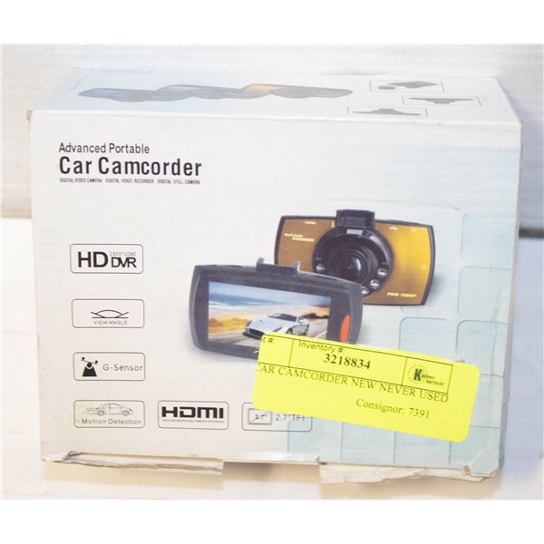 CAR CAMCORDER NEW NEVER USED