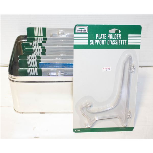 LOT OF 13 PLATE OR PICTURE HOLDERS