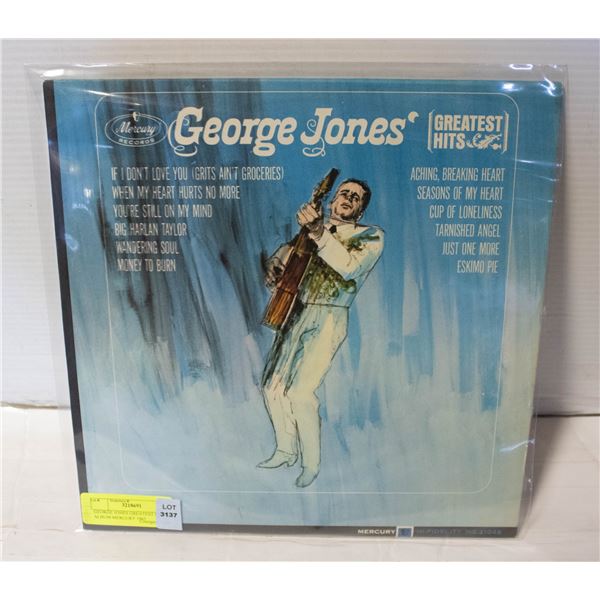 GEORGE JONES GREATEST HITS ALBUM MERCURY 1965