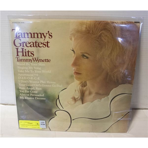 TAMMY WYNETTE GREATEST HITS ALBUM 1969