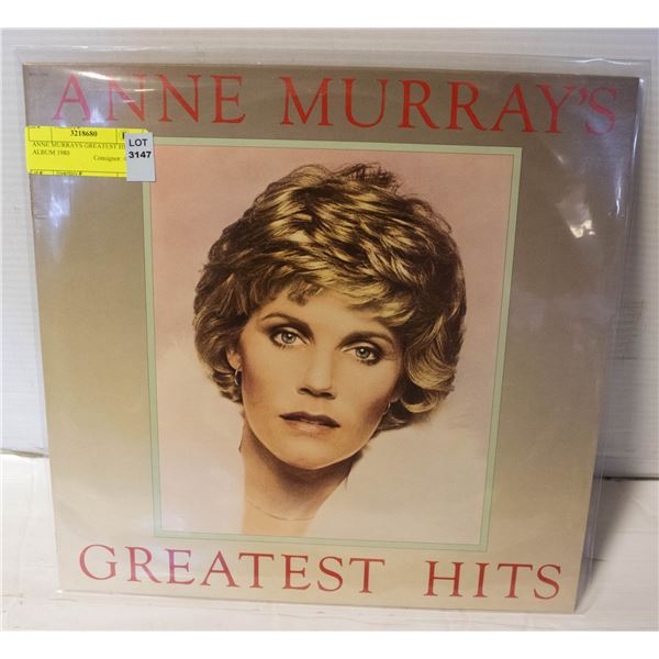 ANNE MURRAYS GREATEST HITS ALBUM 1980