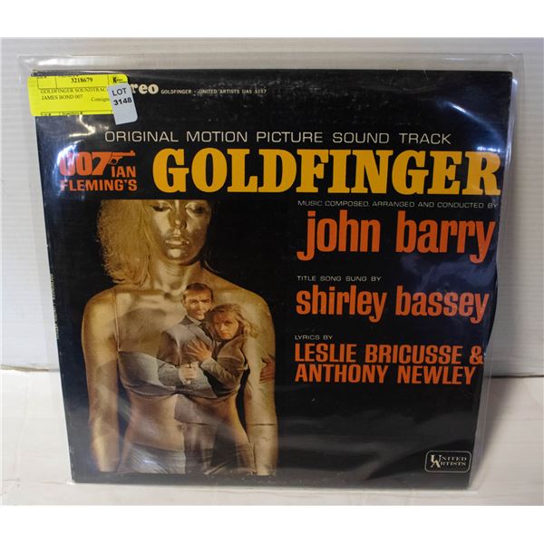 GOLDFINGER SOUNDTRACK ALBUM JAMES BOND 007