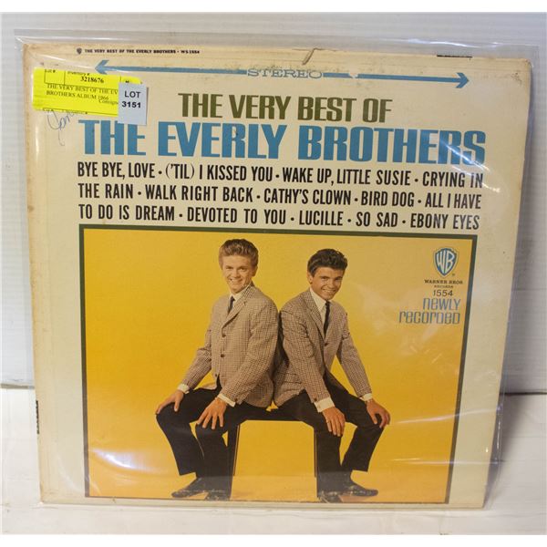 THE VERY BEST OF THE EVERLY BROTHERS ALBUM 1966
