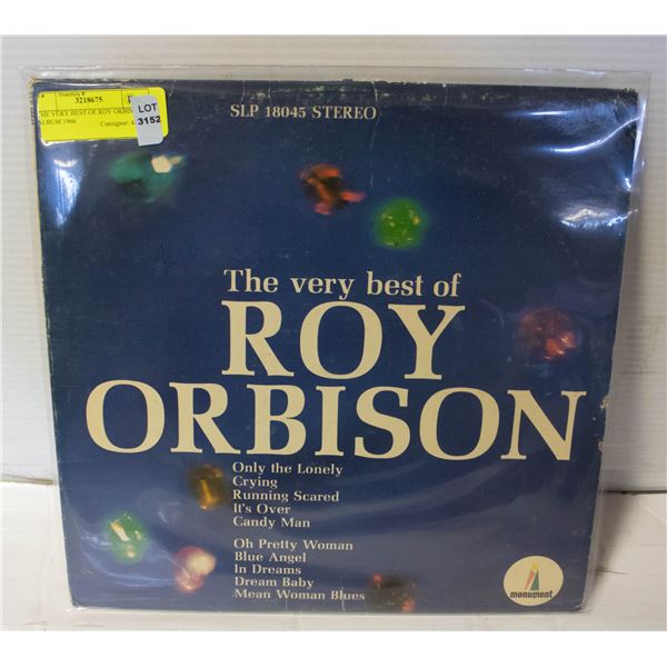 THE VERY BEST OF ROY ORBISON ALBUM 1966