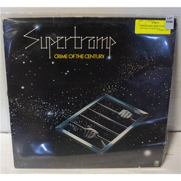 SUPERTRAMP CRIME OF THE CENTURY ALBUM 1974