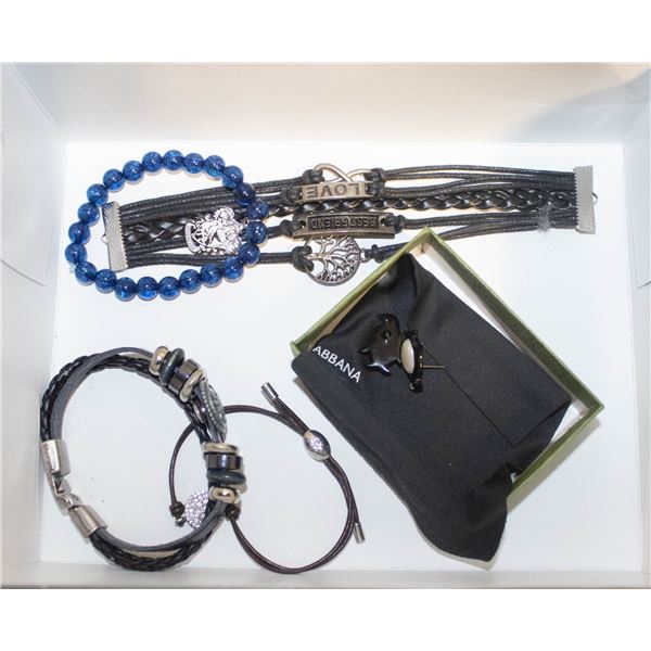 ESTATE BRACELETS + EARRINGS ALL TOGETHER