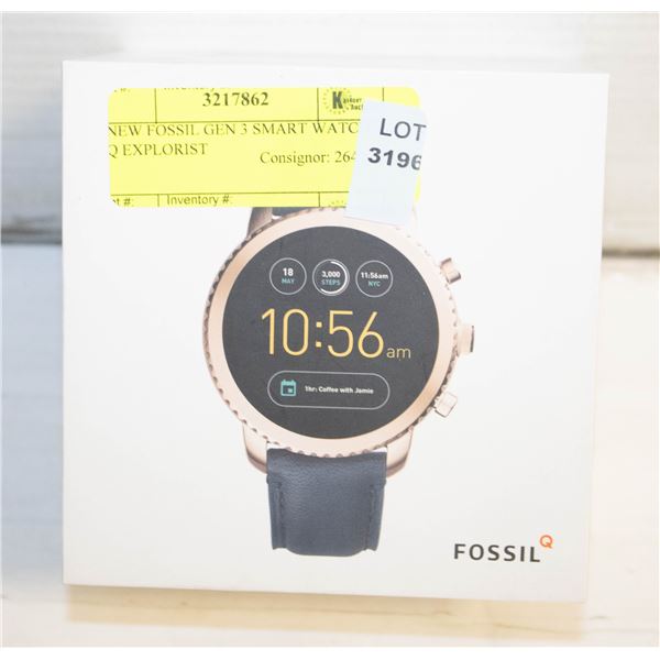 NEW FOSSIL GEN 3 SMART WATCH / Q EXPLORIST