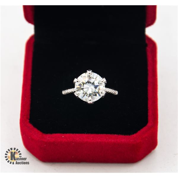 #91-5CT GRA CERTIFIED RND BRILLIANT CUT MOISSANITE