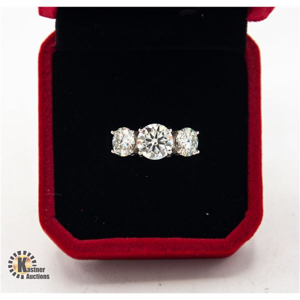 #90- 4CT TW WITH 3 GRA CERTIFIED ROUND BRILLIANT