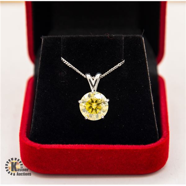 #71-LEMON YELLOW COLOR "CUSTOM MADE" 4.00 CT
