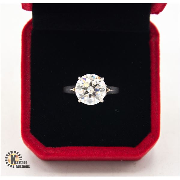 #75-CUSTOM MADE 5CT GRA CERTIFIED ROUND BRILLIANT