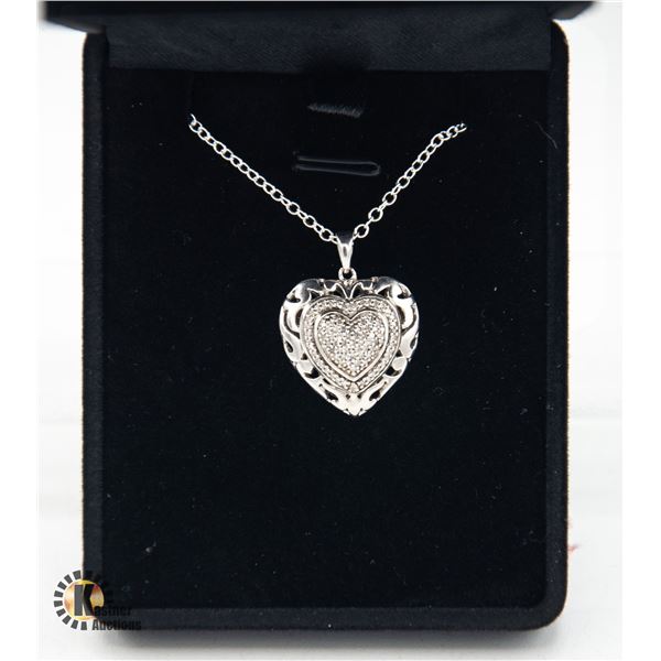 #70-40 DIAMONDS SET IN A HEART DESIGN AND MORE SET