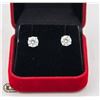 Image 1 : #69-14 KT WHITE GOLD EARRINGS WITH 2.26 CT TW
