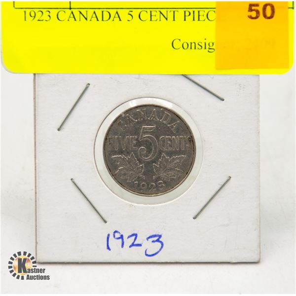 1923 CANADA 5 CENT PIECE