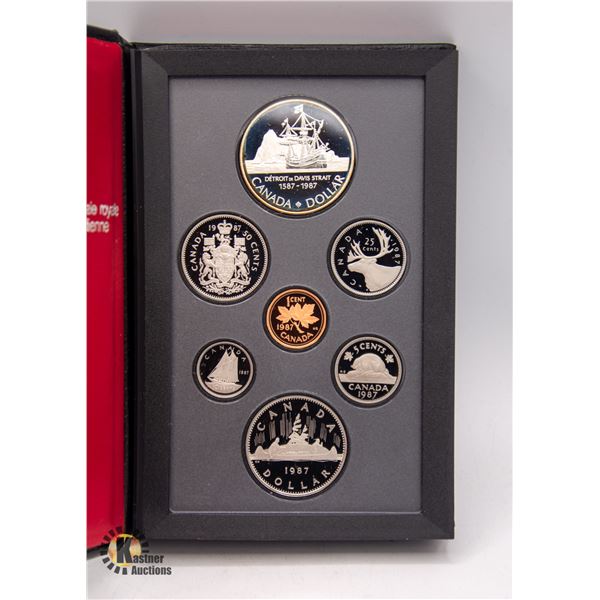 1987 ROYAL CANADIAN MINT PROOF SET WITH SILVER