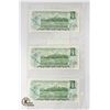 Image 2 : ESTATE SET OF 3 UNCIRCULATED - IN SEQUENCE -