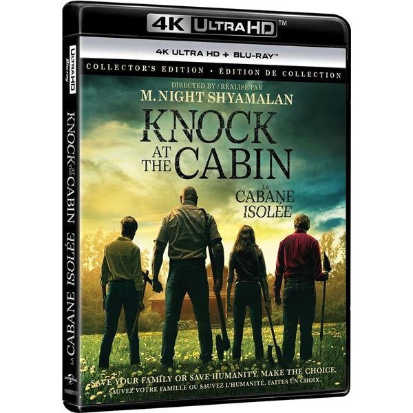 NEW 4K ULTRA HD + BLU-RAY KNOCK AT THE CABIN