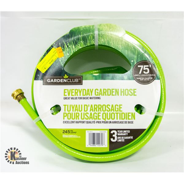 NEW GARDEN CLUB 75FT GARDEN HOSE