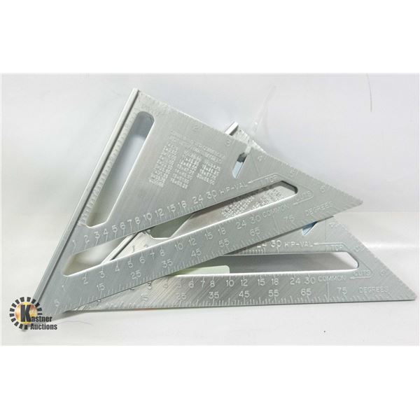 2 NEW EMPIRE 7 INCH ALUMINIUM RAFTER SQUARE