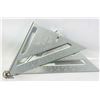 Image 1 : 2 NEW EMPIRE 7 INCH ALUMINIUM RAFTER SQUARE