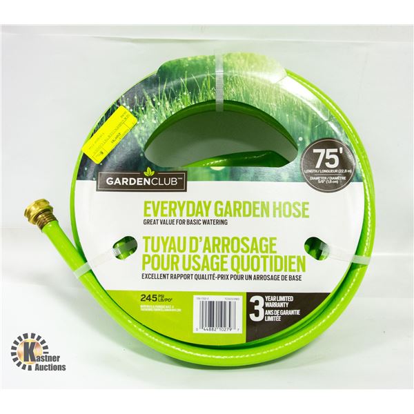 NEW GARDEN CLUB 75FT GARDEN HOSE