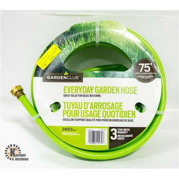 NEW GARDEN CLUB 75FT GARDEN HOSE