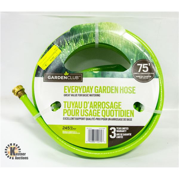 NEW GARDEN CLUB 75FT GARDEN HOSE