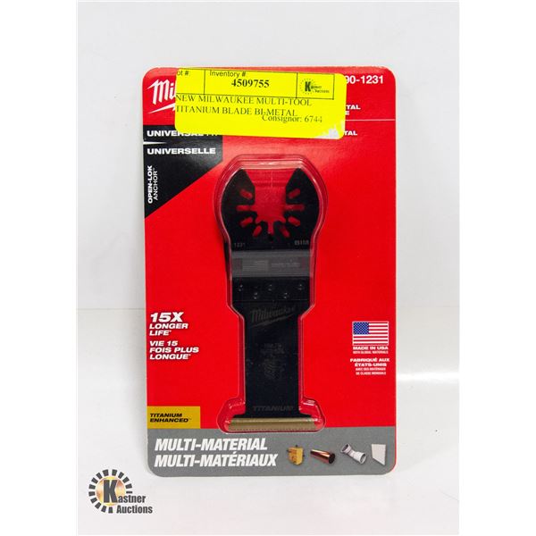 NEW MILWAUKEE MULTI-TOOL TITANIUM BLADE BI-METAL