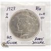 Image 1 : USA SILVER 1923 PEACE DOLLAR B/U