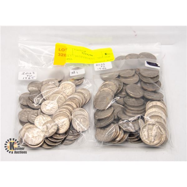 USA 5 + 10 CENTS BAG - 2023-1946 COINS