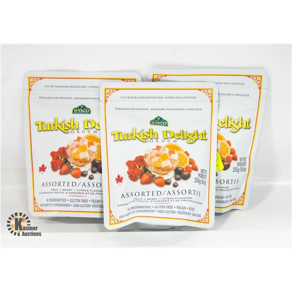 3 BAGS TURKISH DELIGHT BB MAY 2024