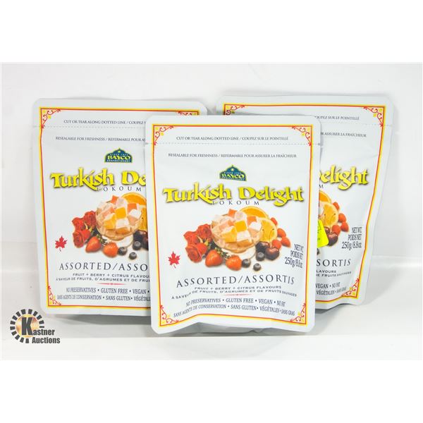 3 BAGS TURKISH DELIGHT BB MAY 2024