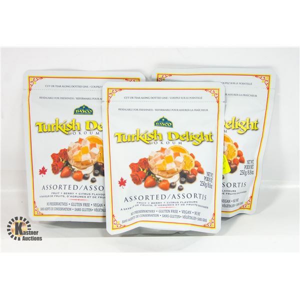 3 BAGS TURKISH DELIGHT BB MAY 2024