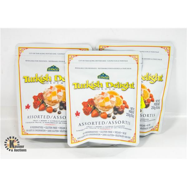 3 BAGS TURKISH DELIGHT BB MAY 2024