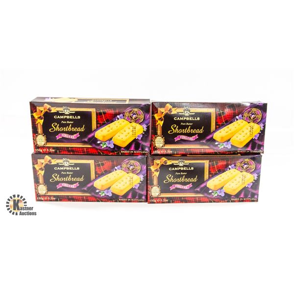 CAMPBELL’S SHORTBREAD FINGERS 4 BOXES