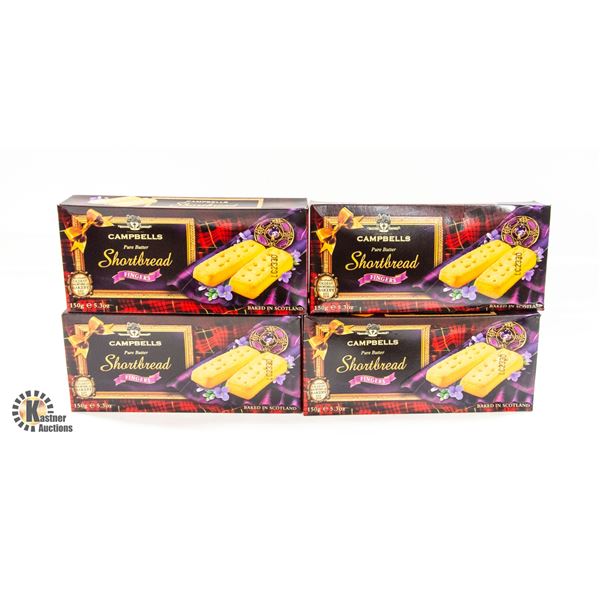 CAMPBELL’S SHORTBREAD FINGERS 4 BOXES