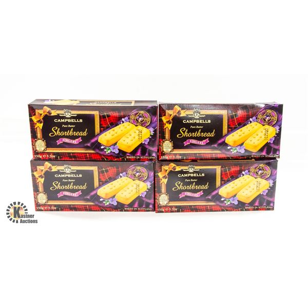 CAMPBELL’S SHORTBREAD FINGERS 4 BOXES