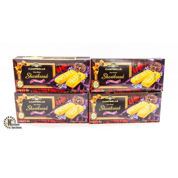 CAMPBELL’S SHORTBREAD FINGERS 4 BOXES