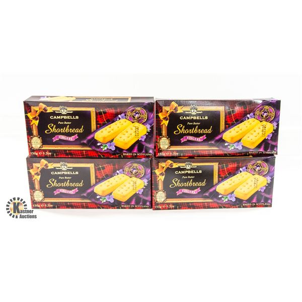 CAMPBELL’S SHORTBREAD FINGERS 4 BOXES