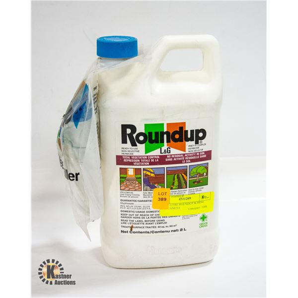 NEW 2 LITRE ROUNDUP W/HOSE ATTACHMENT
