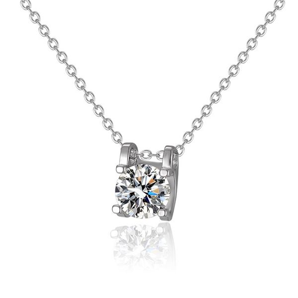 1 CT GRA CERTIFIED MOISSANITE 925 SILVER NECKLACE