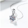 Image 3 : 1 CT GRA CERTIFIED MOISSANITE 925 SILVER NECKLACE