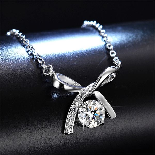 1 CT GRA CERTIFIED MOISSANITE 925 SILVER NECKLACE